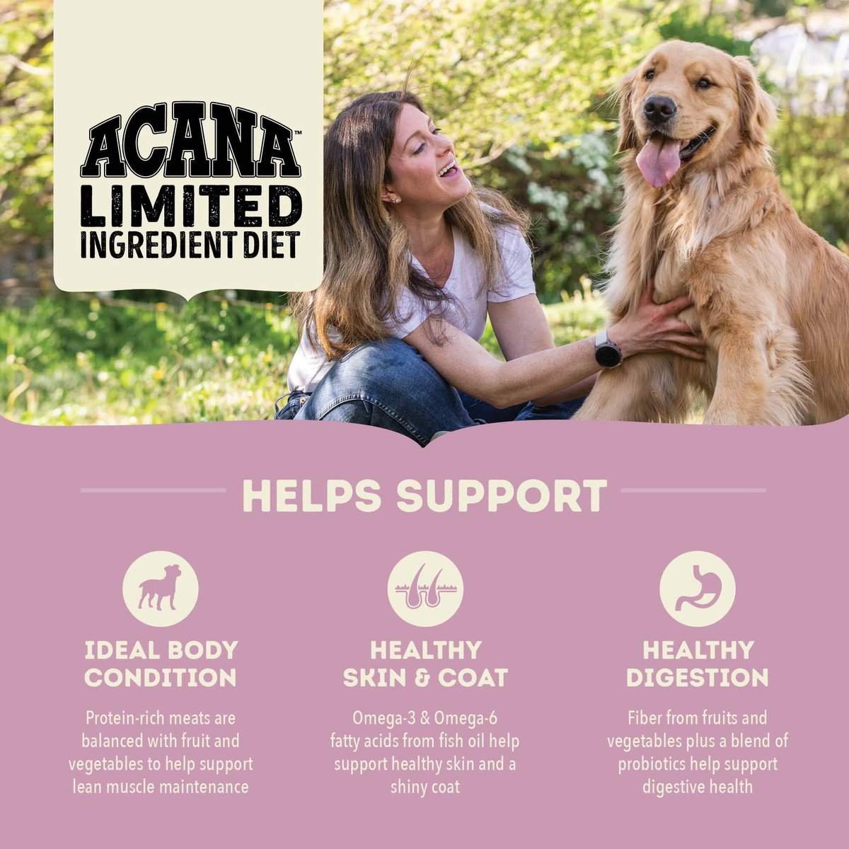ACANA Singles Grain Free LID Lamb & Apple Dry Dog Food