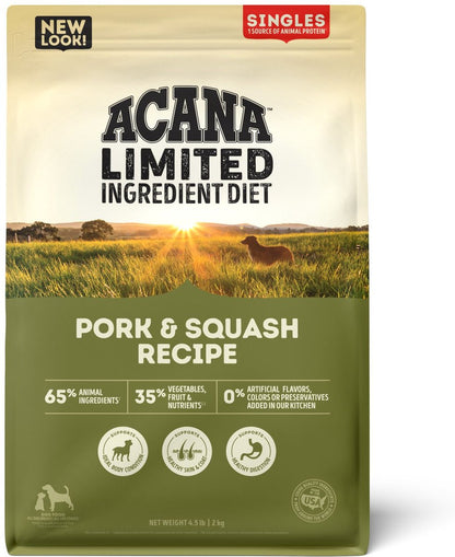 ACANA Singles Grain Free LID Pork & Squash Dry Dog Food