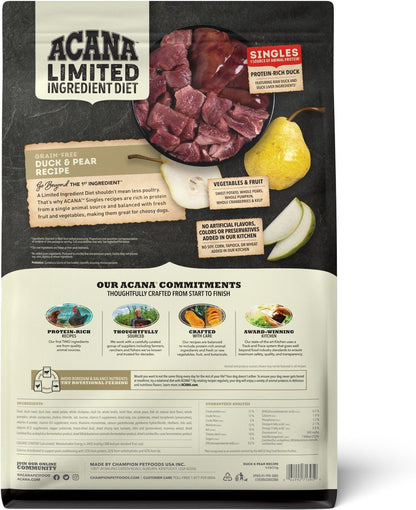 ACANA Singles Grain Free LID Duck & Pear Dry Dog Food