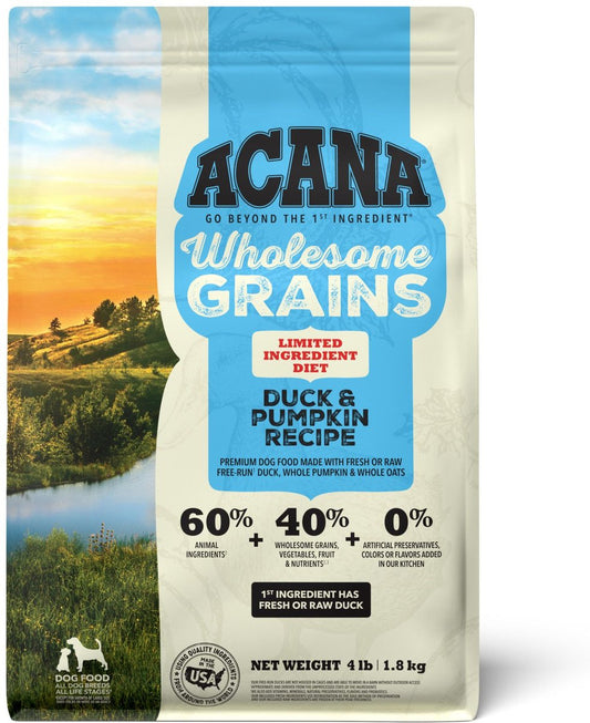 ACANA Singles + Wholesome Grains LID Duck & Pumpkin Dry Dog Food