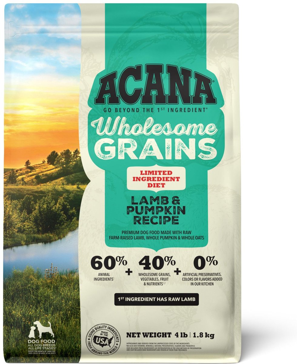 ACANA Singles + Wholesome Grains LID Lamb & Pumpkin Dry Dog Food