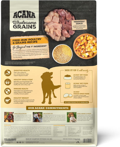 ACANA Wholesome Grains Free-Run Poultry Dry Dog Food