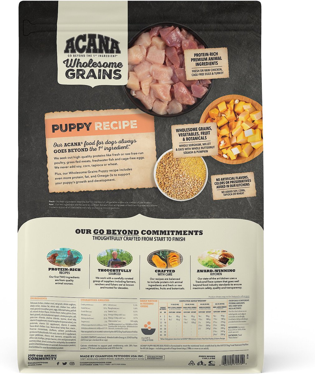 ACANA Wholesome Grains Puppy Dry Dog Food