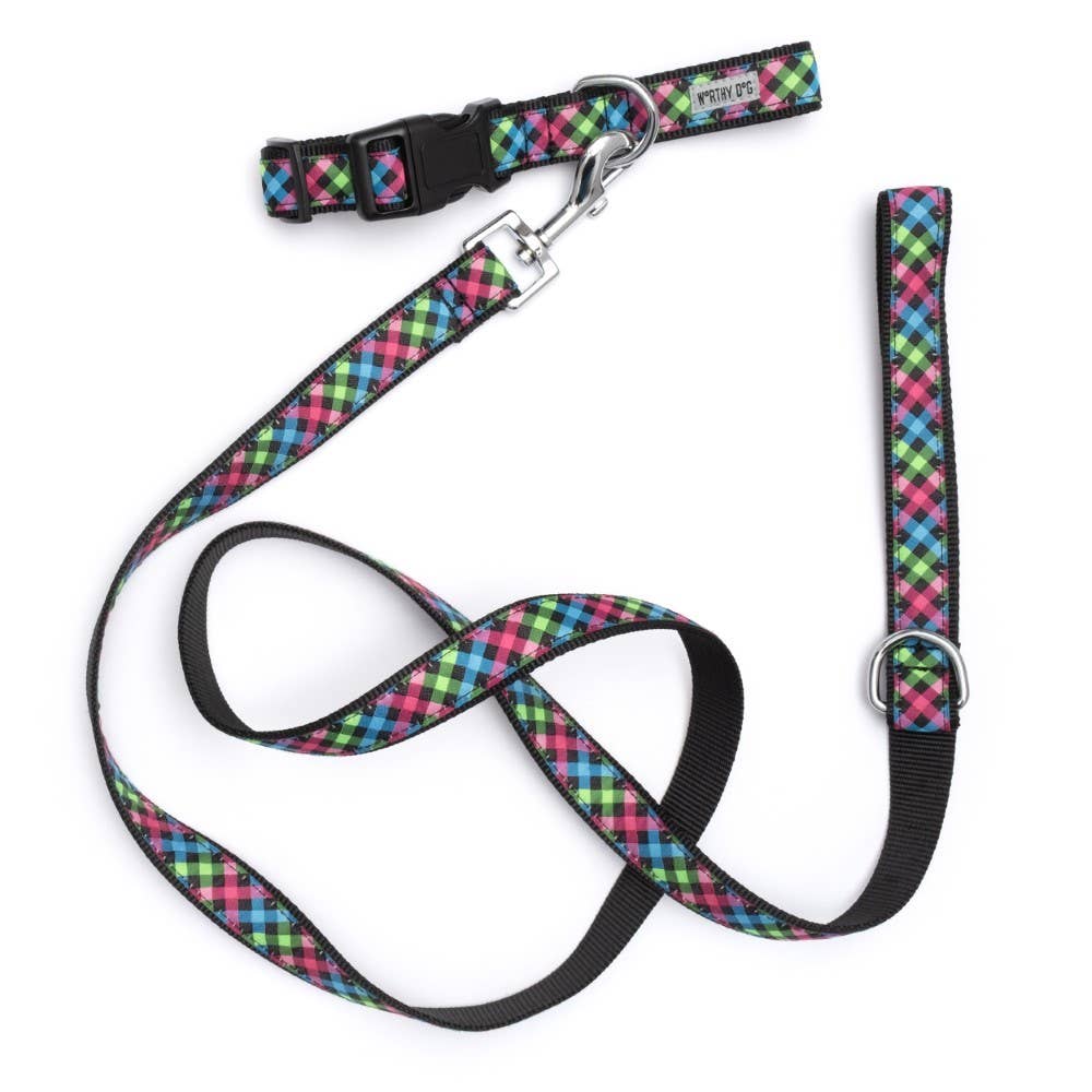 Worthy Dog - Carnival Check Collar