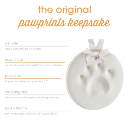 Pet Pawprints Keepsake Ornament Kit, Small