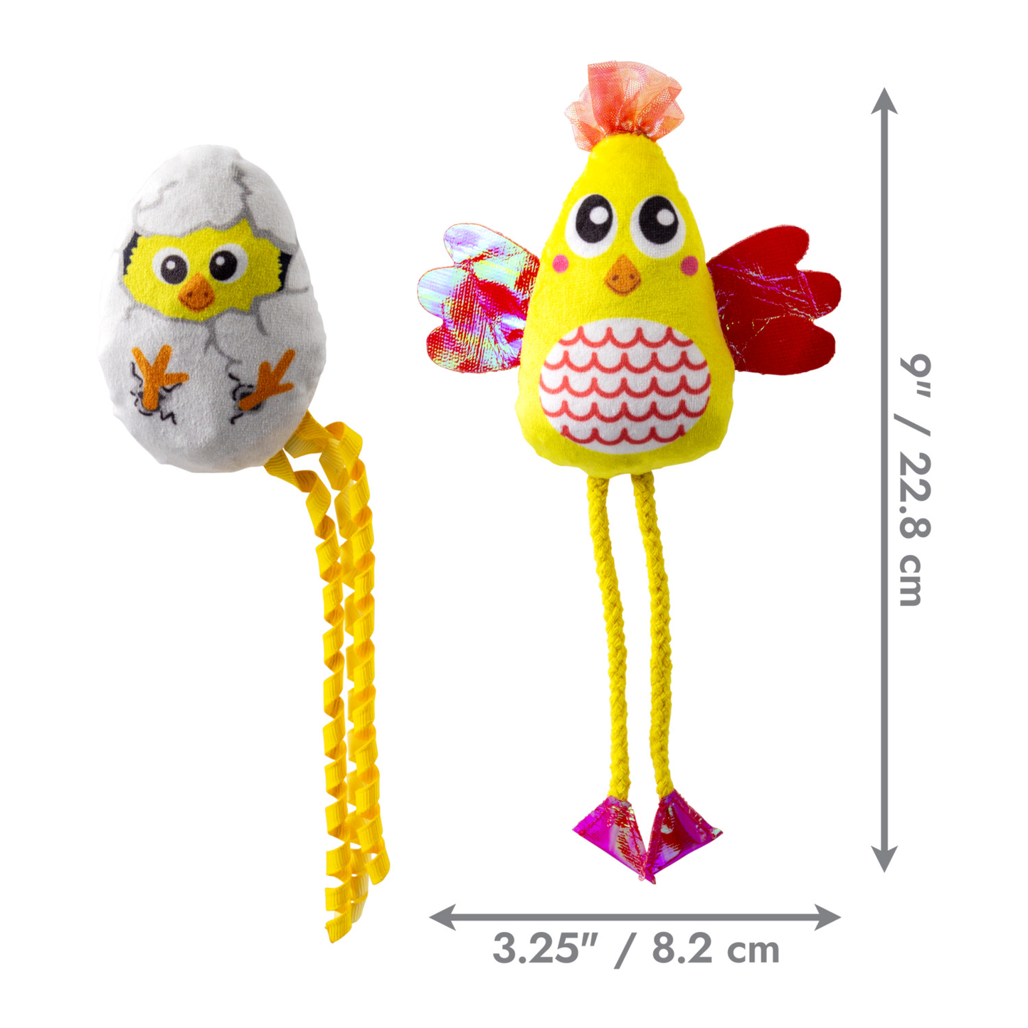 KONG Scrattles Chicken Cat Toy, 2-pack