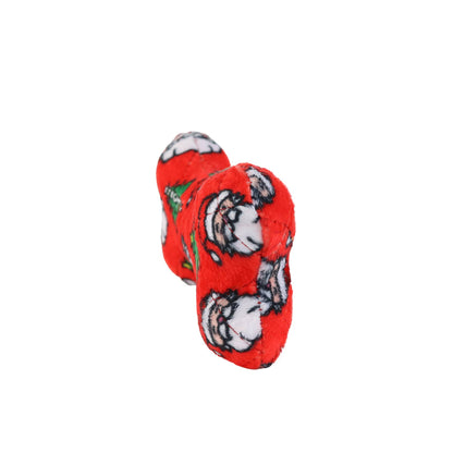 Mighty Bone- Medium Christmas Squeaky Dog Toy, No Stuffing