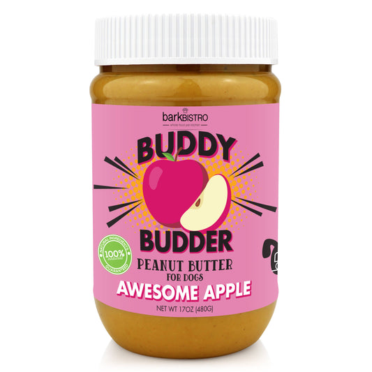 Bark Bistro Awesome Apple Buddy Budder Peanut Butter for Dogs