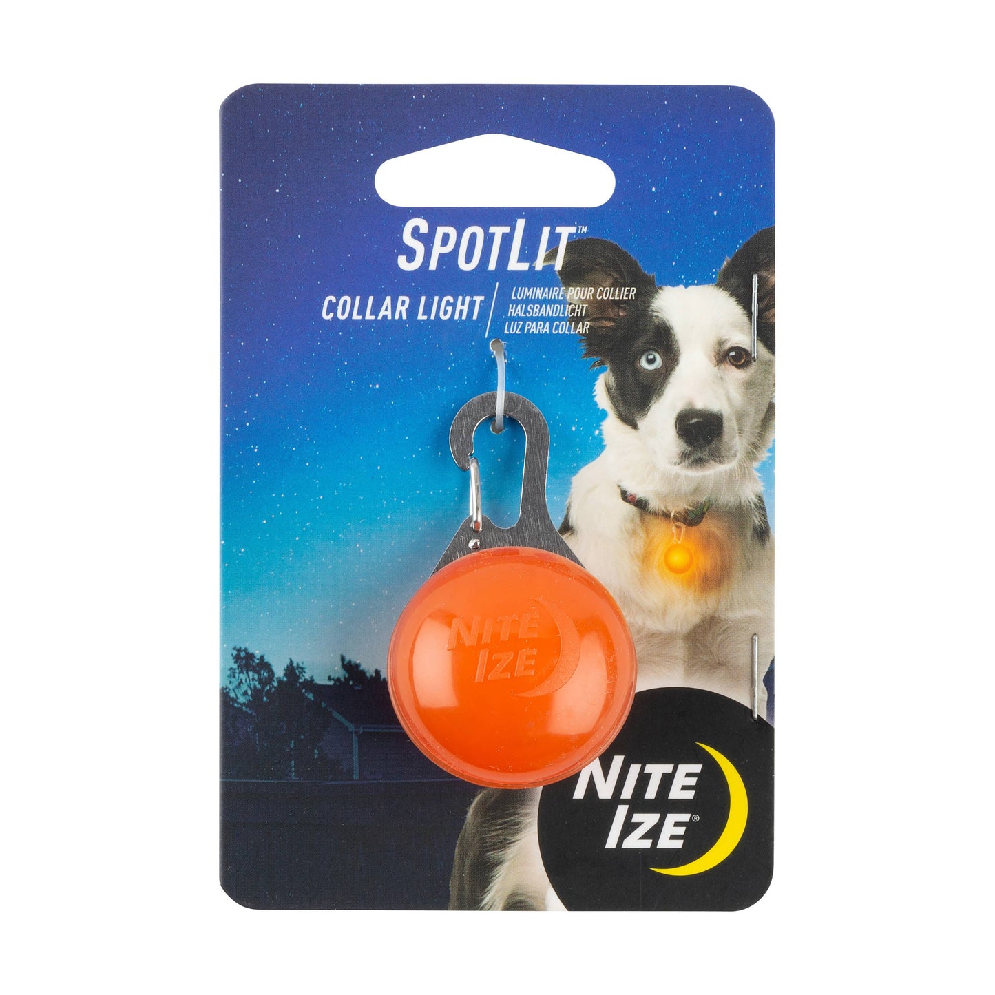 Nite Ize SpotLit LED Collar Safety Light - Orange
