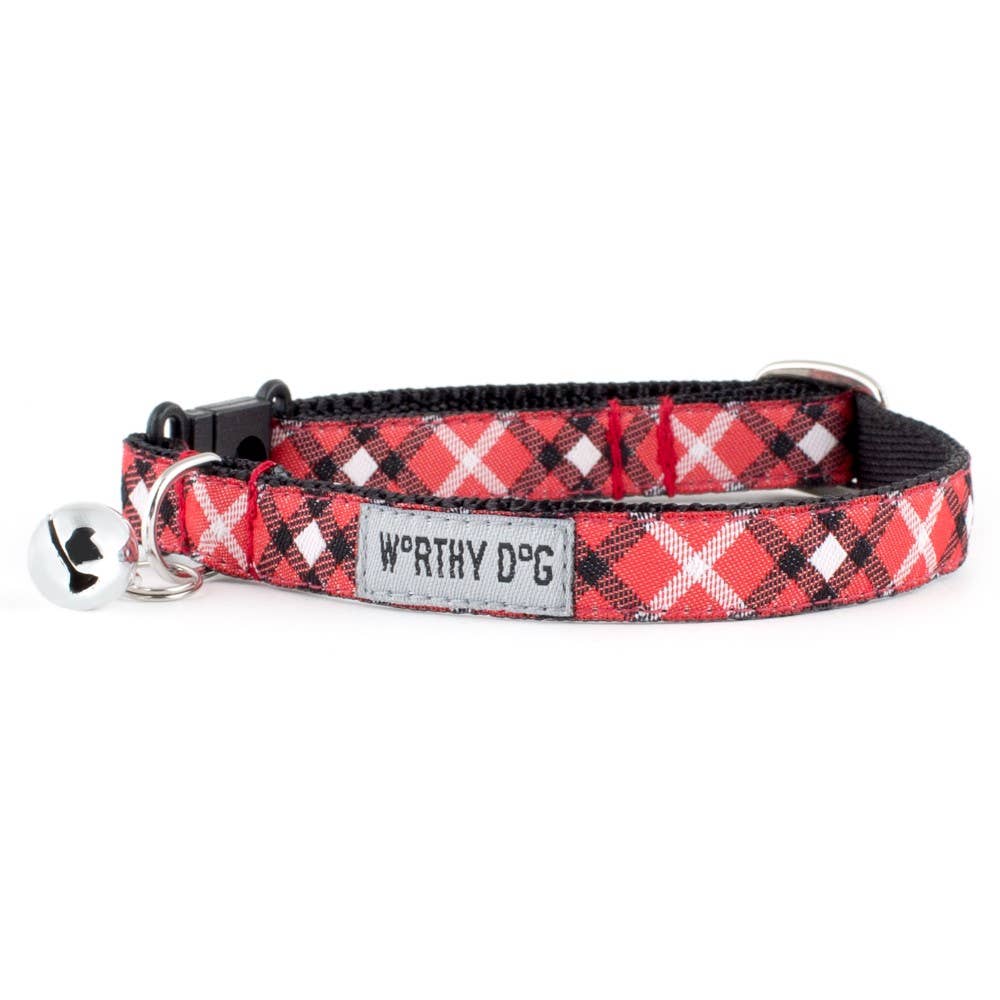 Worthy Cat - Bias Plaid Cat Collar