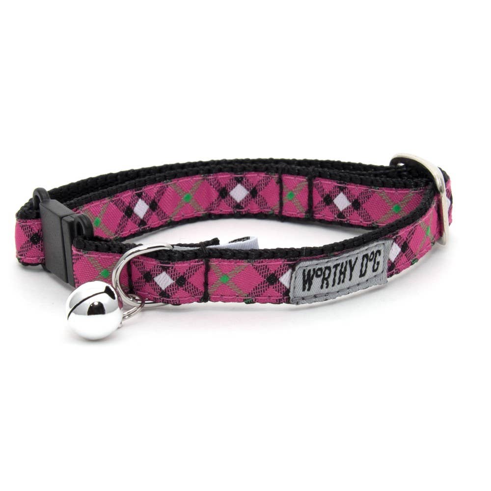Worthy Cat - Bias Plaid Cat Collar