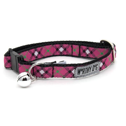 Worthy Cat - Bias Plaid Cat Collar