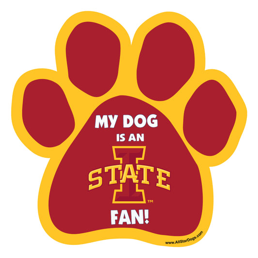 All Star Dogs ISU Paw Car Magnet