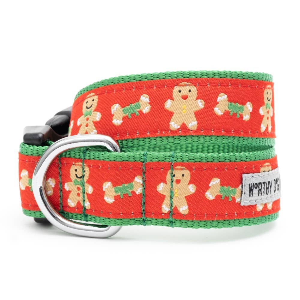Worthy Dog - Gingerbread Bones Collar