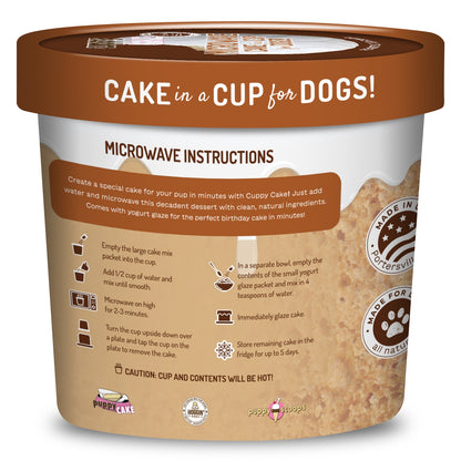 Cuppy Cake Dog Cake in a Cup