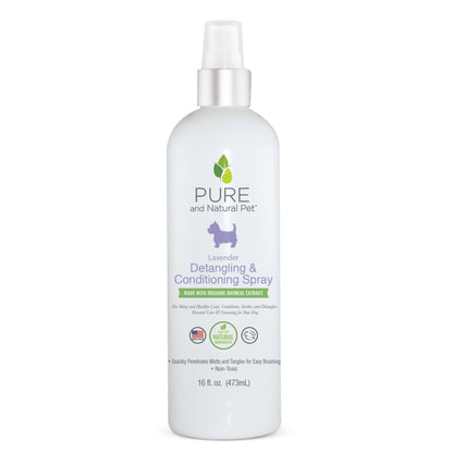 Pure and Natural Pet Detangling and Conditioning Spray for Dogs