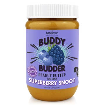 Bark Bistro Superberry Snoot Buddy Budder Peanut Butter for Dogs