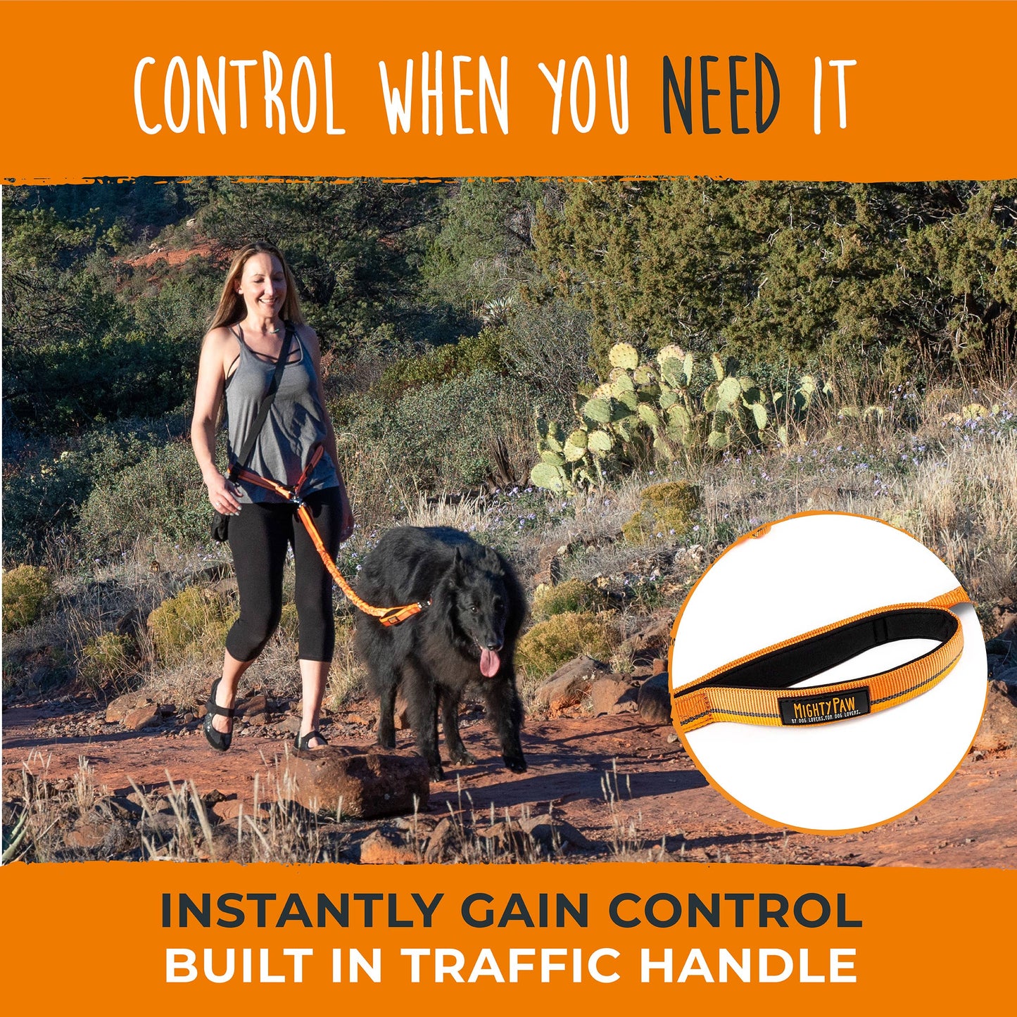 Mighty Paw Hands Free Bungee Leash 2.0