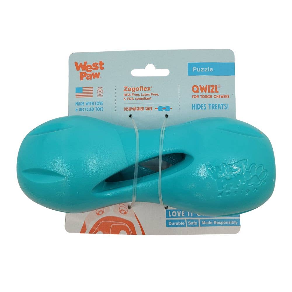 West Paw Qwizl Puzzle Treat-Dispensing Dog Toy, Spring 2026 Colors