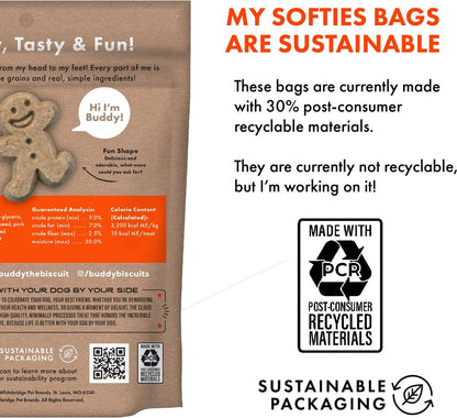 Buddy Biscuits Softies with Peanut Butter Soft & Chewy Dog Treats