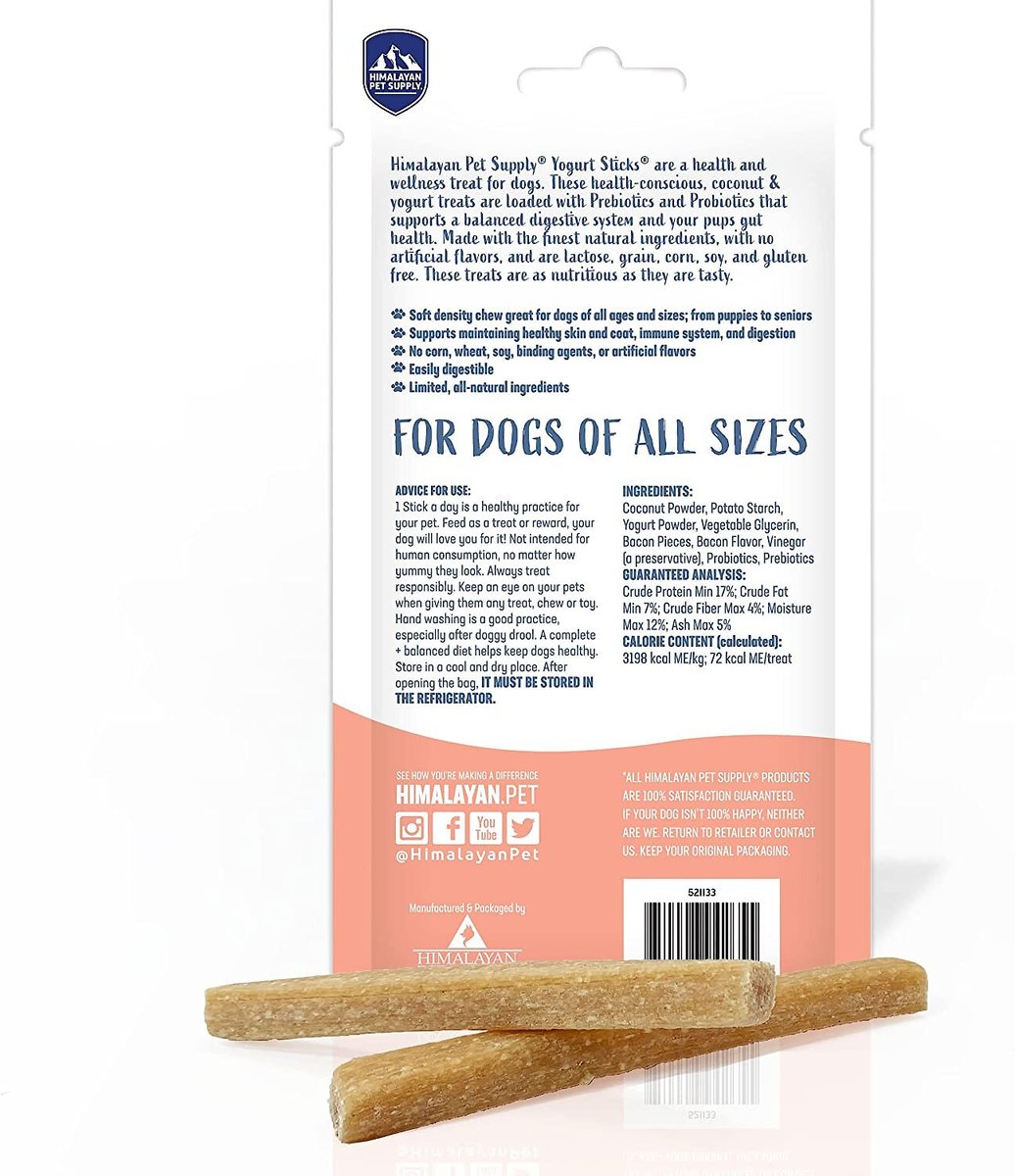 Himalayan Dog Yogurt Stick Treats, Bacon
