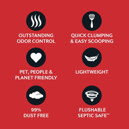 World's Best Multi-Cat Unscented Clumping Corn Cat Litter