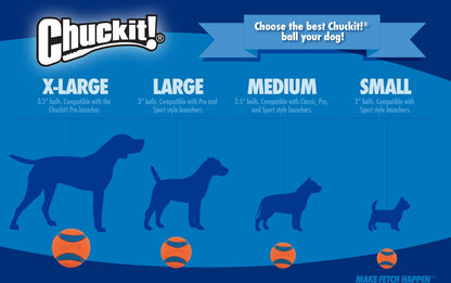 Chuckit! Dog Fetch Ball Medley Triple Pack