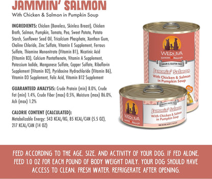 Weruva Dog Jammin' Salmon with Chicken and Salmon Grain-Free Canned Food