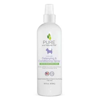 Pure and Natural Pet Detangling and Conditioning Spray for Dogs