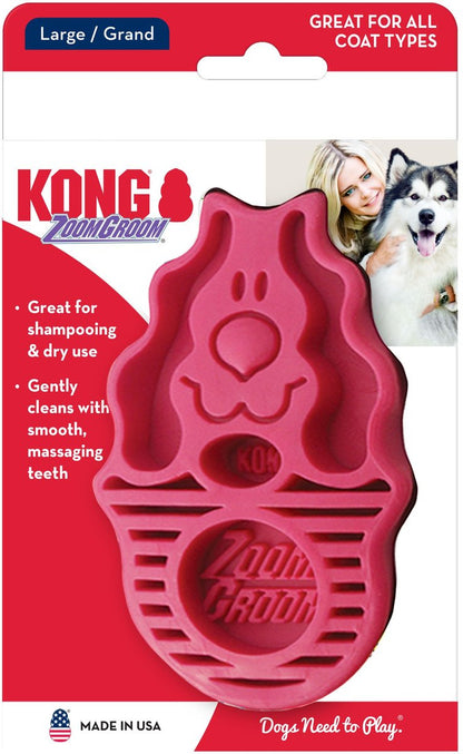 KONG Dog ZoomGroom Multi-Use Brush