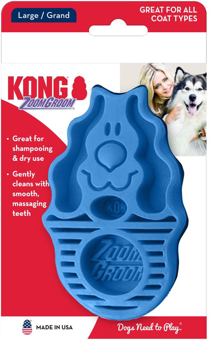 KONG Dog ZoomGroom Multi-Use Brush