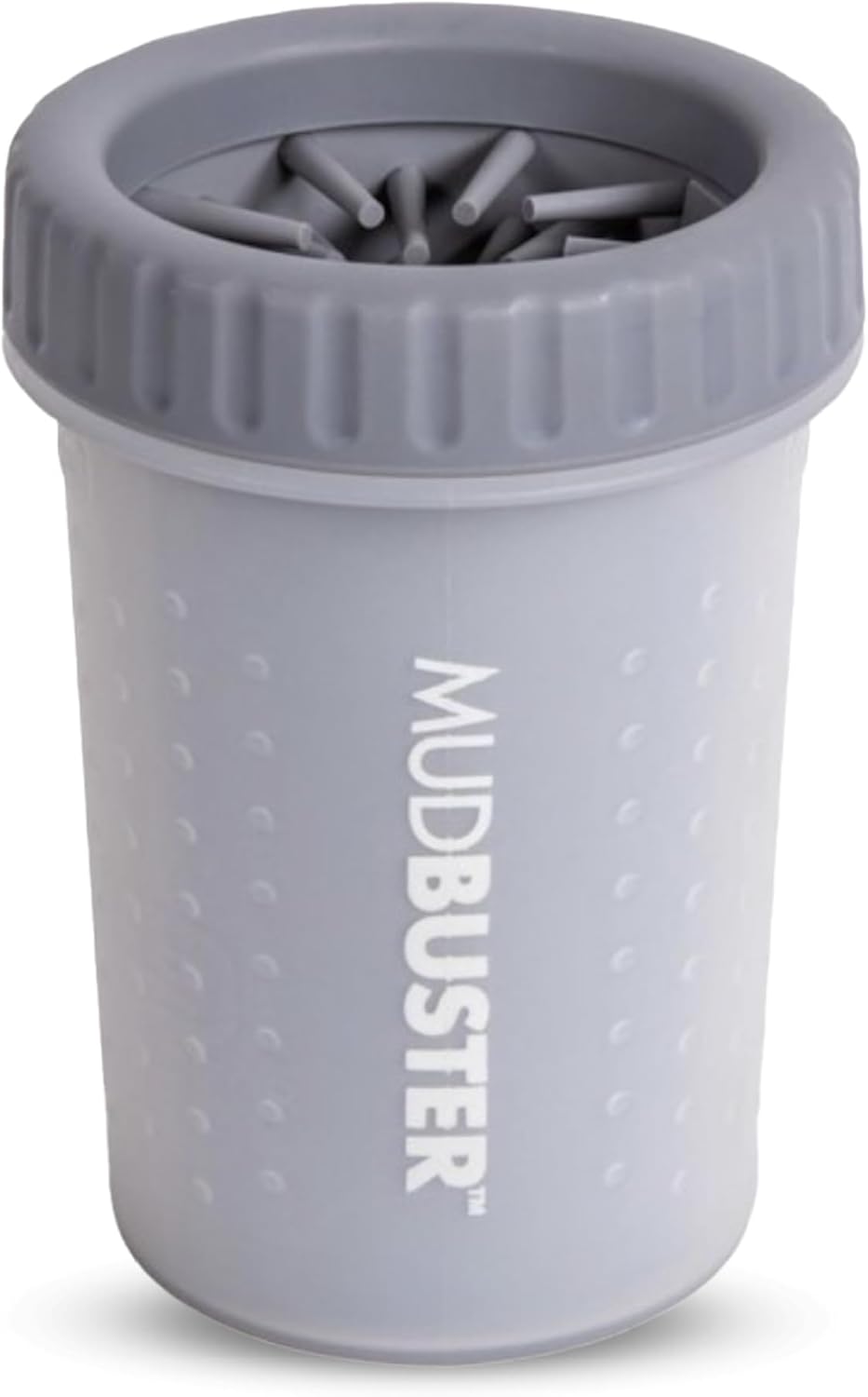 Dexas MudBuster Portable Dog Paw Washer/Paw Cleaner, Light Gray