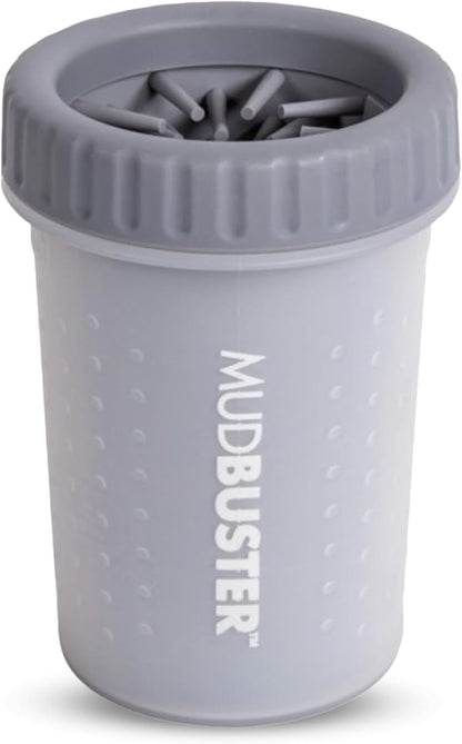 Dexas MudBuster Portable Dog Paw Washer/Paw Cleaner, Light Gray