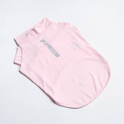 Spark Paws Sunblock Dog T-Shirt - Light Pink