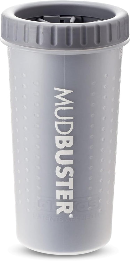 Dexas MudBuster Portable Dog Paw Washer/Paw Cleaner, Light Gray