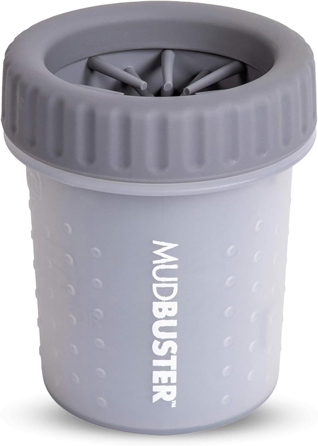 Dexas MudBuster Portable Dog Paw Washer/Paw Cleaner, Light Gray