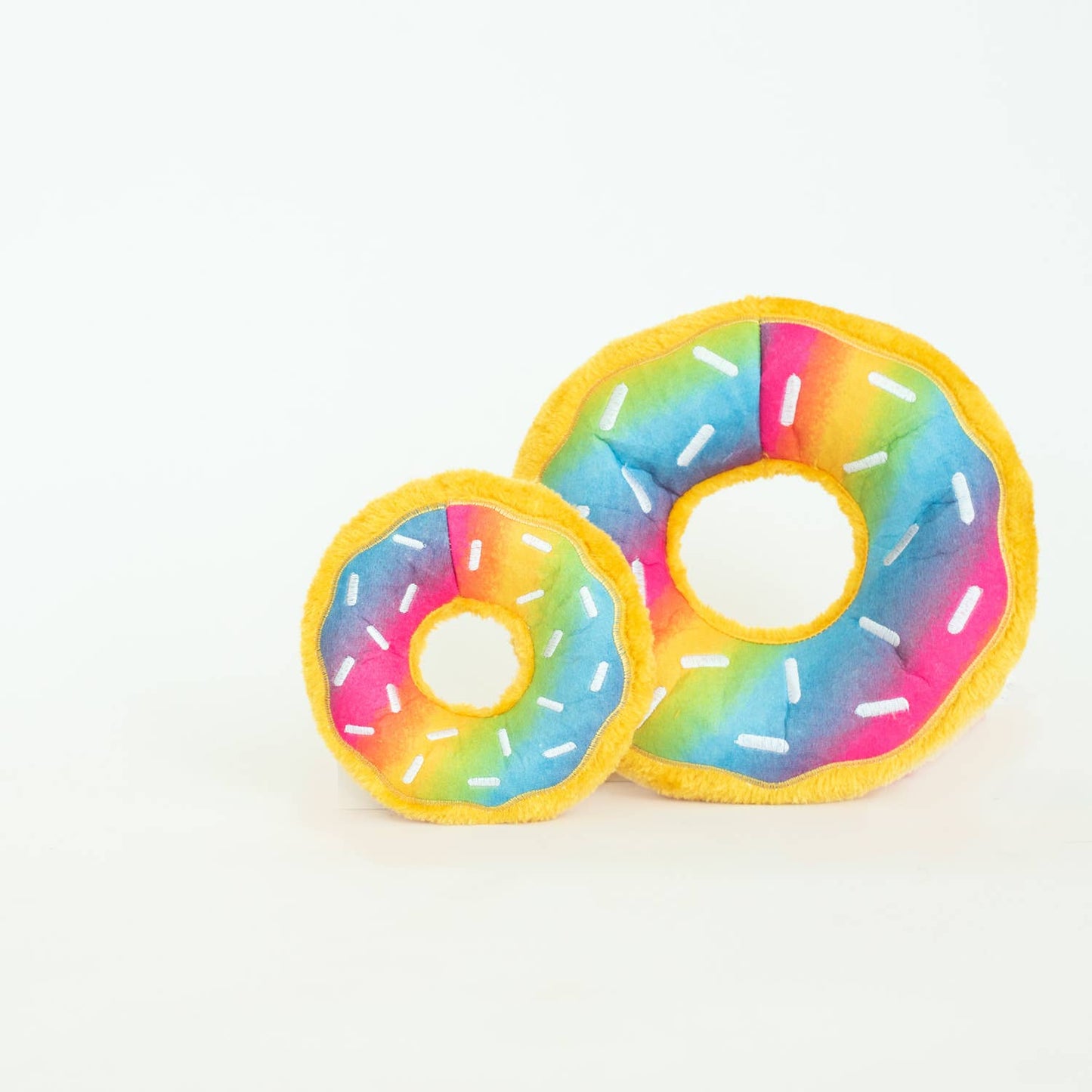 ZippyPaws Donutz Rainbow Plush Dog Toy
