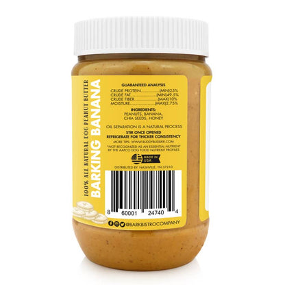 Bark Bistro Barking Banana Buddy Budder Peanut Butter for Dogs