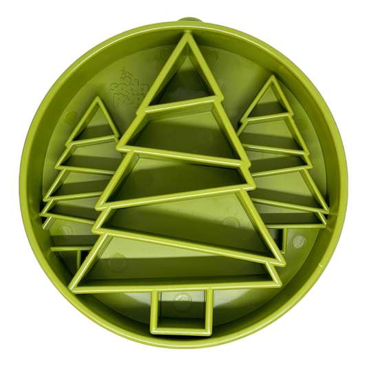 SodaPup Slow Feeder Bowl, Pine Tree