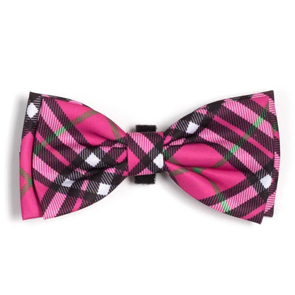 Worthy Dog - Bias Plaid Bow Tie