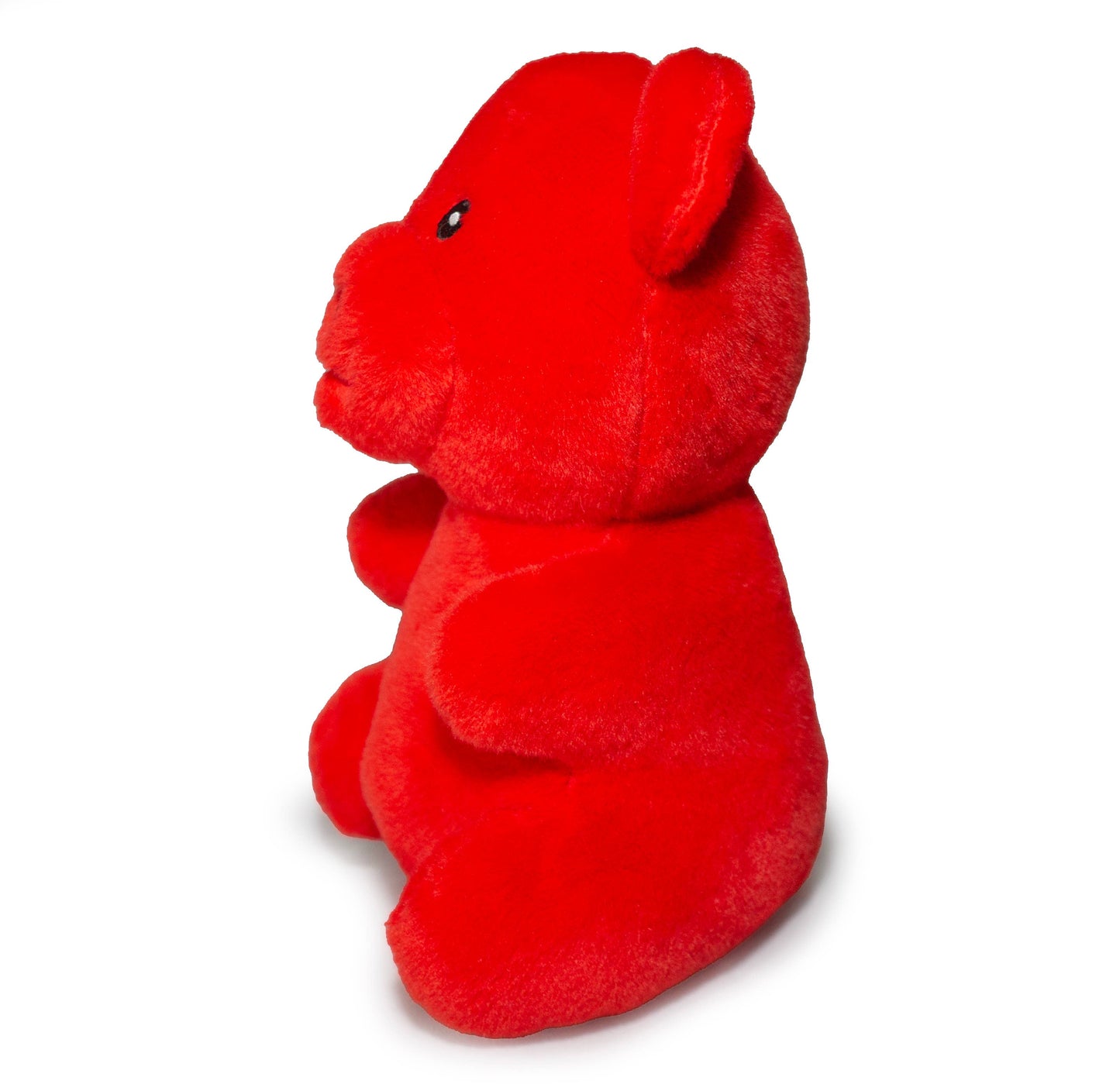 ThoozyPet Gummy Bear Plush Dog Toy, Red, 10"