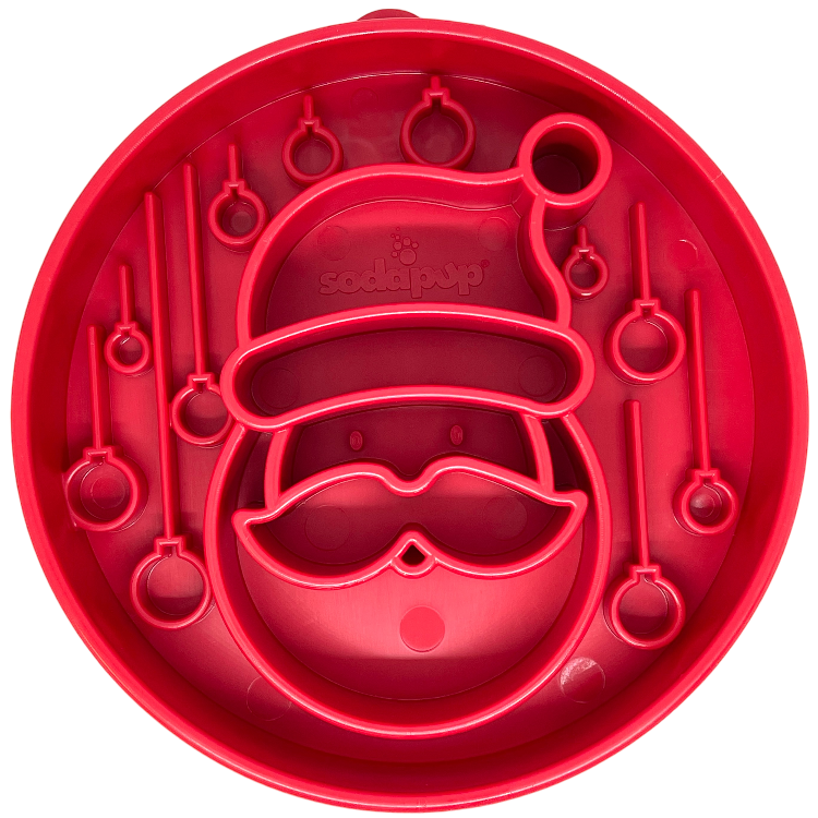 SodaPup Deep Slow Feeder eBowl, Santa