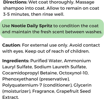 Nootie Shampoo for Dogs, Cats and Puppies