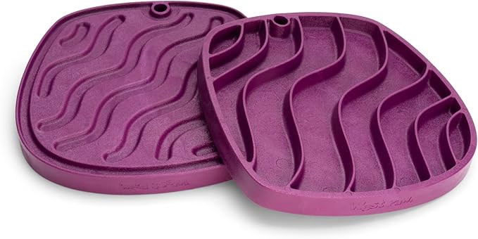 West Paw Feast Mat Dog Slow Feeder and Lick Mat, Waves