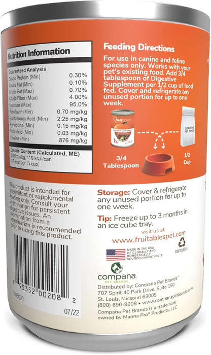 Fruitables Pumpkin and Ginger SuperBlend Digestive Supplement for Dogs and Cats