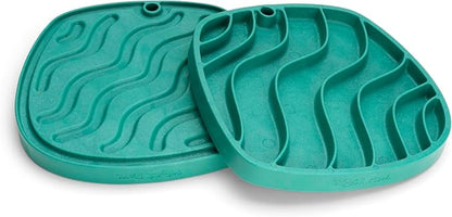 West Paw Feast Mat Dog Slow Feeder and Lick Mat, Waves