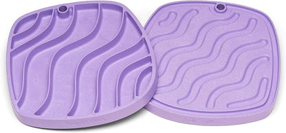 West Paw Feast Mat Dog Slow Feeder and Lick Mat, Waves