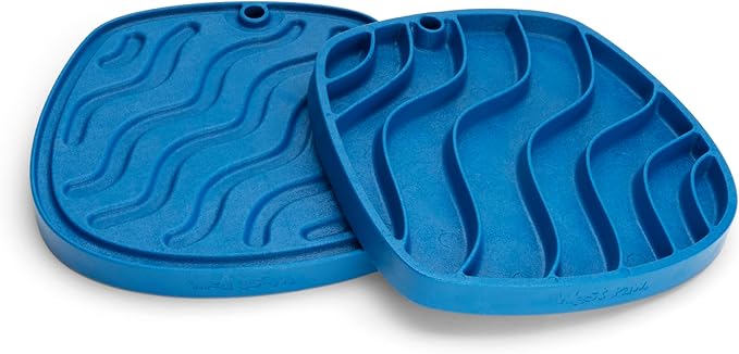 West Paw Feast Mat Dog Slow Feeder and Lick Mat, Waves