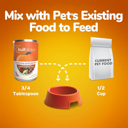 Fruitables Pumpkin and Ginger SuperBlend Digestive Supplement for Dogs and Cats