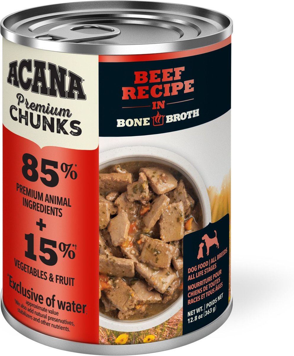ACANA Premium Chunks Beef Recipe Wet Dog Food